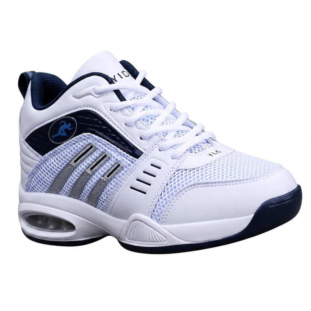 Белые спортивные кроссовки +8 см