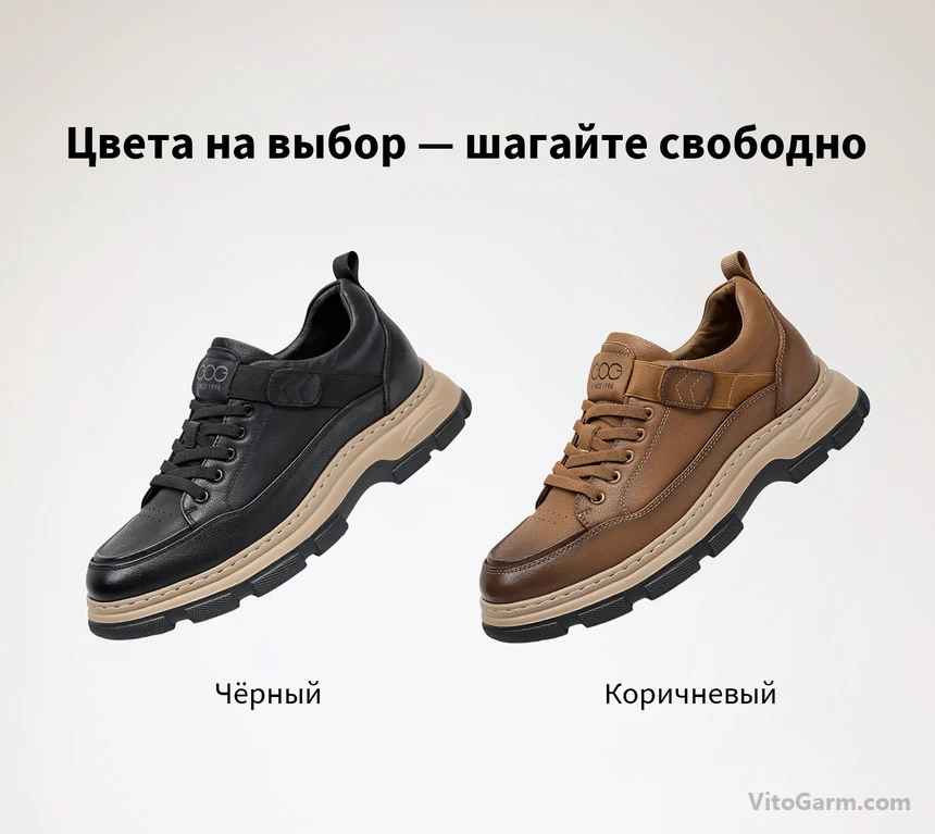 Туфли со скрытым подъёмом 7 см: цвета чёрный и коричневый
