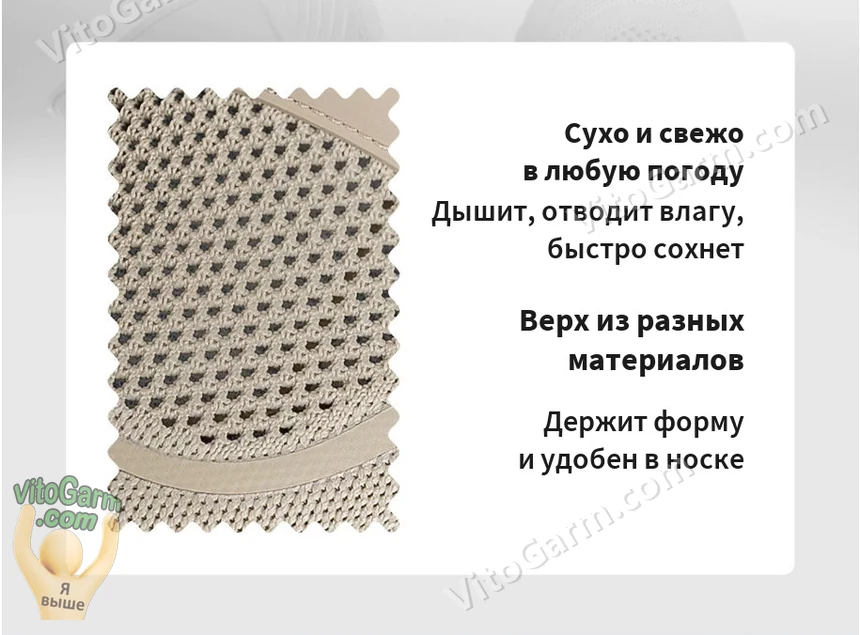 Трикотаж верха крупным планом